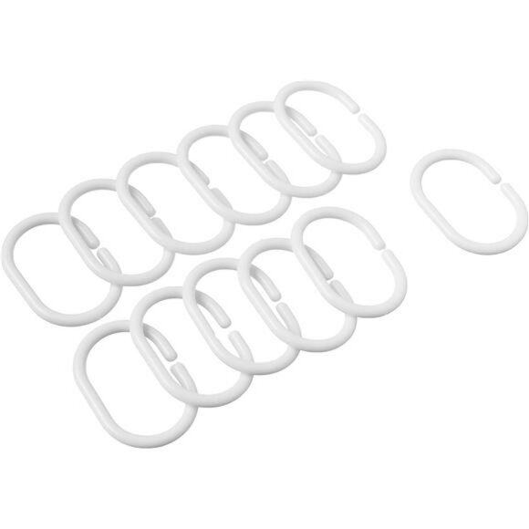 Clear PEVA Shower Curtain Liner with Mesh Storage Pockets 72 x 72 Bathroom - Picture 5 of 6